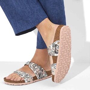 Birkenstock Women’s Sandal Vegan Sydney Floral Paisely Shoe Size 39 8-8.5